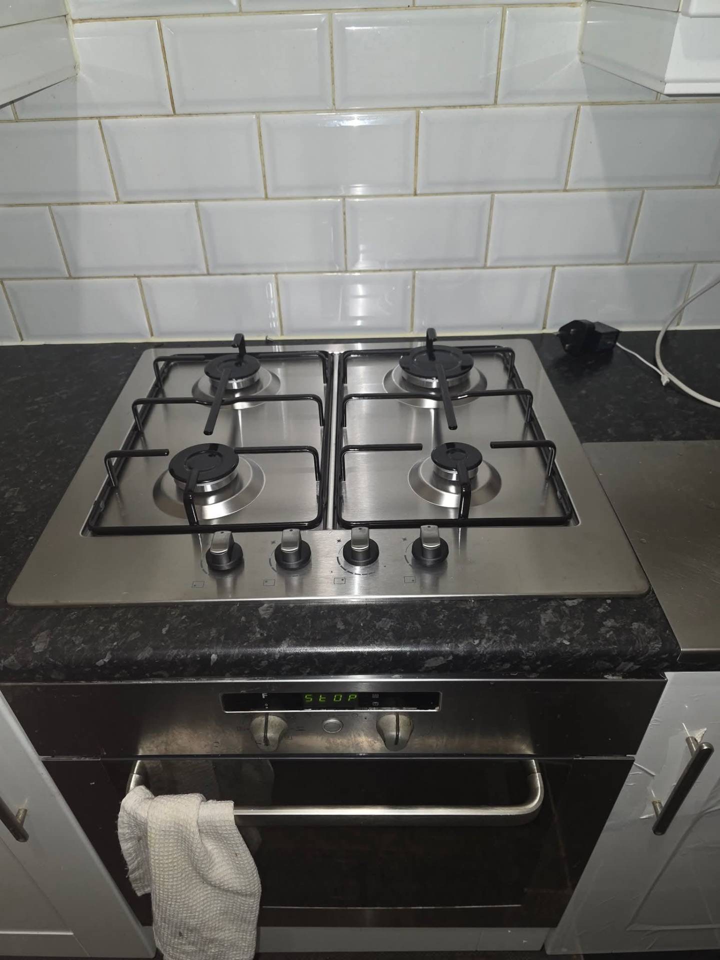 New gas hob installation with rigid copper supply and isolator valve by a Gas Safe engineer